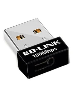 Buy 150Mbps Mini Wireless USB Adapter Black in Saudi Arabia