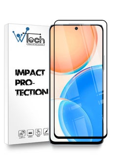 Buy 5D Tempered Glass Full Glue Screen Protector For Huawei Honor X8 6.7 Inch Clear/Black in Saudi Arabia