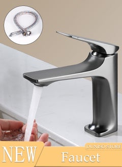 Buy Wash Basin Mixer Faucet,Bathroom Basin Faucet,Water Mixer Kitchen Hot and Cold Water, Single Tap for Sink, Anti-Rust and Anti-Wear Sink Faucets Bathroom Sink Faucets with Included Hoses in UAE