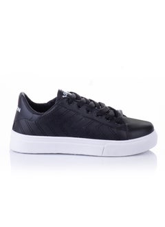 اشتري Elegant Leather Sneakers-Black في مصر