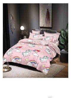 Buy 4Pcs Cartoon Comforter Kids Quilt-Single Size,1x Duvet (With filling)
1x Fitted bedsheet
2x Pillowcase Cover in UAE