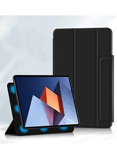 Buy Case Compatible with MateBook E DRC-W58 12.6 Inch 2022 - Ultra Thin Super Light Strong Magnetic Flip PU Smart Shell Stand Protective Case 12.6 Inch Tablet Cover Case (black) in Saudi Arabia