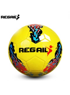 Buy Football Official Match Size 5 PU Leather Star Shape - High Quality Soccer Practice Training Ball - Professional Bola Sepak Sport Competition in UAE