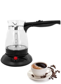 Buy Turkish coffee maker 500ml capacity 600W foldable handle in Saudi Arabia