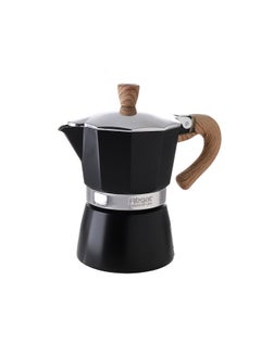 Buy 14x9xH16 cm Black Color Classic Moka Pot Espresso Maker Percolator filter Coffee Maker Italian Espresso 3 Cups Coffee Maker with Box in UAE