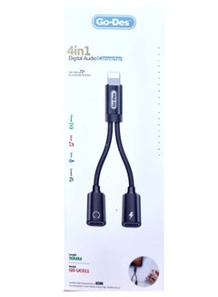 Buy 4in1 iPhone adapter, audio and charging adapter connector in Saudi Arabia