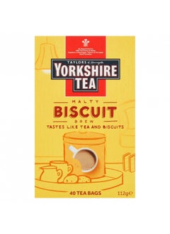 Buy Yorkshire Tea Biscuit Brew 40 Tea Bags 100G in UAE