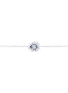 Buy Chain Bracelet With Olivine Pear Design In 925 Sterling Silver in Egypt