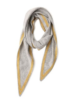 Buy Korean Version Warm And Versatile Triangular Small Scarf Grey in UAE