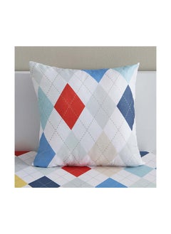 Buy Nora Plaid Reversible Filled Cushion 40 x 40 cm in Saudi Arabia