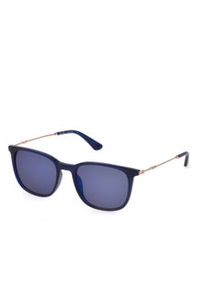 Buy Men's Square Shape Polarized  Sunglasses SPLL77M536G5P - Lens Size: 53 Mm - Shiny Transp.Blue in Saudi Arabia