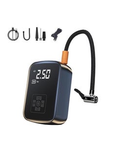 اشتري Car Portable Electric Tire Inflator Pump, Model: Wireless Dual Use, Auto Accessory with LED Light and Pressure Gauge for Cars, Vans, Suvs, Bike, and a Variety of Inflatables في الامارات