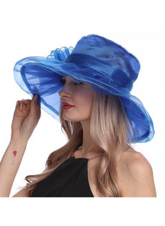 Buy New Organza Large Brim Sunvisor Hat Foldable UV Resistant Beach Hat in UAE