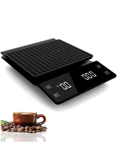 Buy Coffee Scale With Timer Kitchen Scale Pour Over V60 Drip Coffee Digital Scale With LCD Display For Cooking Baking Waterproof Mat Weight For Up To 3000G With 0.1G Steps in Saudi Arabia