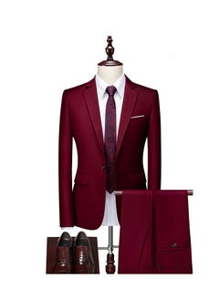 اشتري New Comfortable And Slim Fitting Men's Suit Set في الامارات