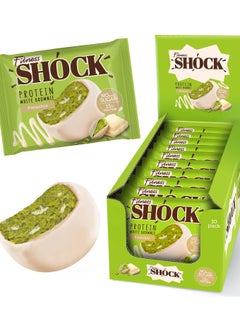 Buy Fitness Shock Protein Brownie Pistachio Flavor 50g Pack of 10 in UAE