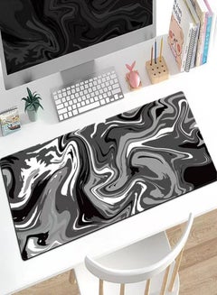 Buy Large Mouse Pad Extended Gaming Mouse Pad Non-Slip Rubber Base Mouse pad Office Desk Mat Desk Pad Smooth Cloth Surface Keyboard Mouse Pads for Computers (800 * 300 * 3mm）Black in Saudi Arabia