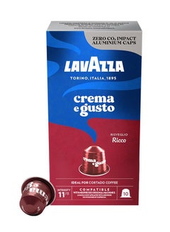 اشتري Crema E Gusto Ricco Coffee 10 Capsules 55grams في الامارات