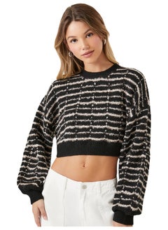 اشتري Cropped Stripe Sweater في مصر