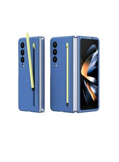 Buy Case Compatible with Samsung Galaxy Z Fold 5 Case, [S Pen Included] PC Shockproof Full Protection Cover for Z Fold 5 Case - (Blue) in Egypt