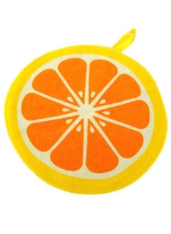 Buy Round Fruit Dish Towel Orange/White/Yellow 20cm in UAE