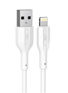 اشتري Moxedo Lite USB to Lightning Fast Charging Cable 1M Compatible for iPhone 14/14 Plus/14 Pro/14 Pro Max, iPhone 13/12 Series, iPhone SE 2022/11/XR/XS Max (White) في الامارات