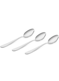 اشتري Silvanna 3-Piece Table Spoon Set, Silver - 20 cm في الامارات