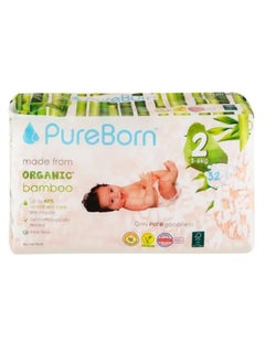 Buy Organic Bamboo Size 2 Diapers  3-6Kg 32 Count in UAE