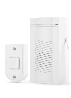 اشتري Wall-Mounted Wired Doorbell, Push Button Door Chime Kit for Home, School, Laboratory في الامارات