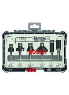 Buy Bosch Router Bit Set 6 pcs Trim&Edging 6m, for hand held routers, plam routers | Model: 2607017468 in UAE