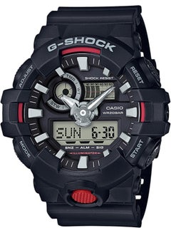 اشتري Casio G-Shock GA-700-1A Analog Digital Black Resin Strap Alarm Men's Watch في السعودية