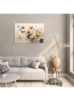 Buy Abstract artistic background Vintage illustration flowers branches birds gold modern Art
Printed Canvas wall art 60x40 in Egypt