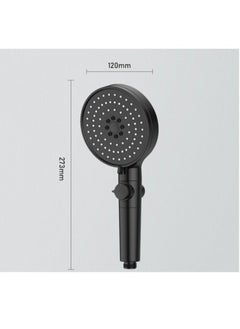 Buy M MIAOYAN Five-speed multi-function pressurized frosted shower head black in Saudi Arabia