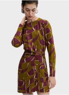 Buy Belted Wrap Dress in Saudi Arabia