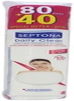 Buy Septona PROMO 80+40 Round Cotton Pads DUO in a Plastic Bag in Egypt