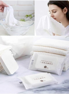 اشتري Premium Compressed Towel Tablet Wet and Dry Disposable Thicker Larger Essential Face Washcloths For Travel Camping Hiking Outdoor Sports Beyond Pure Cotton Home Beauty 20PCS في السعودية