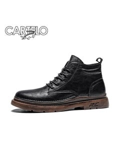 اشتري New CARTELO Fashion High Top Outdoor Work Boots في السعودية