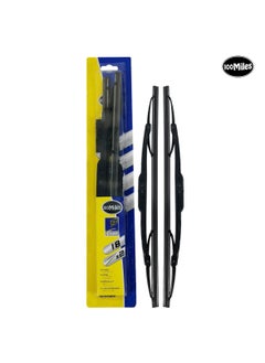 اشتري Car Wiper Blades 18" Professional Grade 2 Pcs Set Universal Car Wiper Blades 100 MILES في السعودية