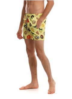 Buy Swim Short 414 For Men - Yellow in Egypt