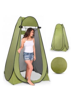 اشتري Pop Up Privacy Tent,Instant Portable Outdoor Shower Tent, Camp Toilet, Changing Room Pod, Rain Shelter with Window – Camping and Beach ，Foldable with Carry Bag في السعودية