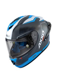 اشتري FULL FACE helmet AXXIS COBRA rage A0 gloss pearl white في الامارات