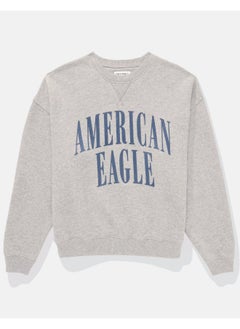 Buy AE Relaxed Graphic Crew Neck Sweatshirt in Saudi Arabia