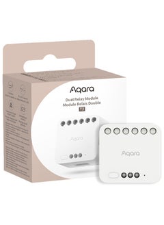 Buy Dual Relay Module T2 with Matter,Requires Aqara Zigbee 3.0 Hub,Dry Contact Mode for Garage Doors and Boilers, Roller Shade Switch & Light Switch,Supports Homekit and Alexa in UAE