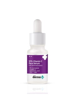 Buy 10% Vitamin C Face Serum With Vitamin C 5% Niacinamide & Hyaluronic Acid For Skin Radiance 10ml Dermaco in UAE