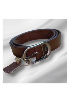 Buy Men's Leather Belt  Elegant Design that Adds a Touch of Elegance to your Look -145CM in Egypt