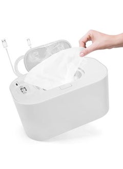 اشتري Adjustable diaper wipes heater with digital screen, portable baby diaper wipes heater في الامارات