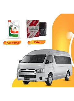 اشتري Hiace 6 Liters 20W50 Castrol Gtx Oil And Original Filter في الامارات