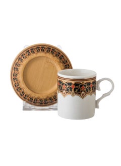 Buy A Set of Wooden Coffee Cups And Saucers 6 Cups + 6 Saucers in Saudi Arabia