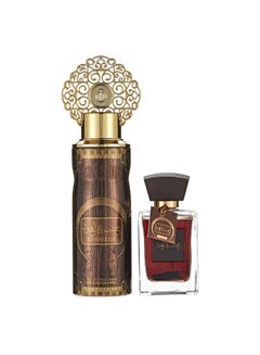Buy Khashab And Oud Brown Gift Set Eau De Parfum 100Ml and Perfume Spray 200Ml in Egypt