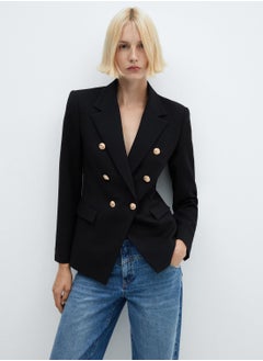 Buy Button Detail Tailored Blazer in UAE